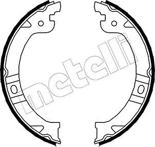 Тормозные колодки ручного тормоза Metelli 530027