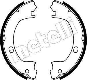 Тормозные колодки ручного тормоза Metelli 530031 (фото 1)