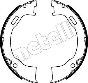 Тормозные колодки ручного тормоза Metelli 530146