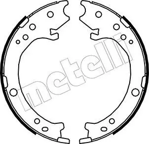 Тормозные колодки ручного тормоза Metelli 530161