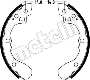 Тормозные колодки.) Metelli 530217