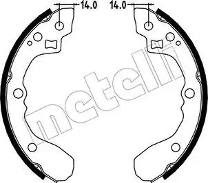 Тормозные колодки.) Metelli 530217