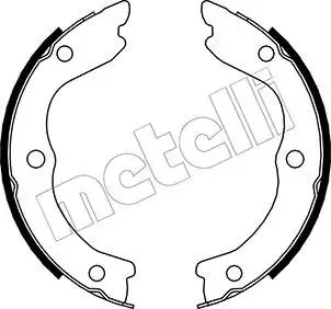 Гальмівні колодки ручного гальма Metelli 530293