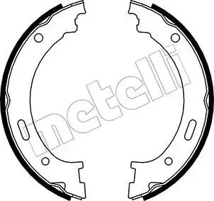 Тормозные колодки ручного тормоза Metelli 530361