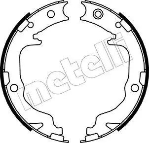 Гальмівні колодки ручного гальма Metelli 530362