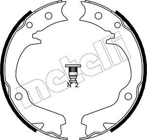 Тормозные колодки ручного тормоза Metelli 530386 (фото 1)