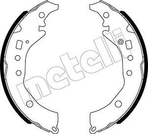 Колодки ручника Subaru Trezia 11-/Toyota Corolla/Yaris 07-17 (228.6x37) Metelli 530517
