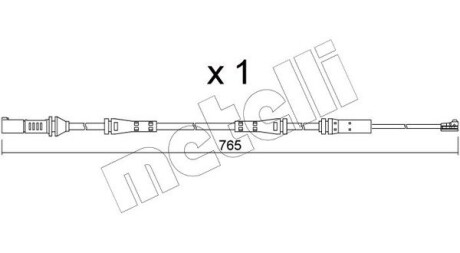 Датчик зносу гальмівних колодок (передніх) BMW 3 (G20/G80)/4 (G23/G83) 18- Metelli SU.372 (фото 1)