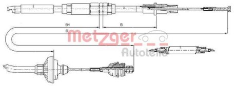 Трос сцепления METZGER 103149