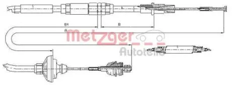 Трос сцепления METZGER 103149