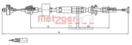 Трос сцепления METZGER 103159