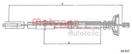 Трос сцепления METZGER 10317