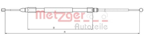 Трос ручного тормоза METZGER 104138