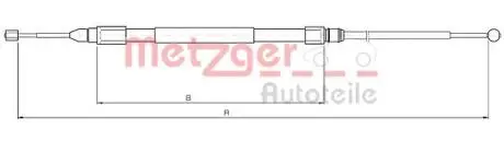Трос ручного гальма METZGER 104138