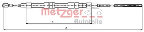 Трос ручного тормоза METZGER 104156