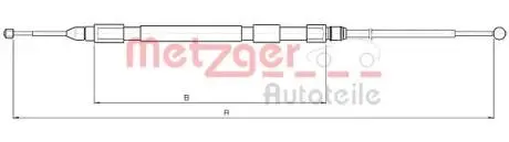 Трос ручного тормоза METZGER 104157