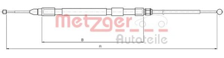 Трос ручного тормоза METZGER 104158