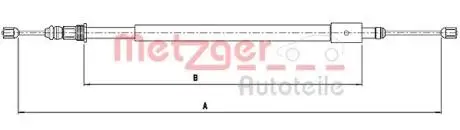 Трос ручного тормоза METZGER 104577