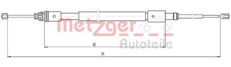 Трос ручного тормоза METZGER 104714