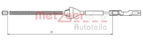Трос ручного гальма METZGER 105365