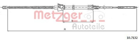 Трос ручного тормоза METZGER 107132