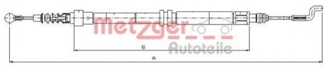 Трос ручного тормоза METZGER 107393 (фото 1)