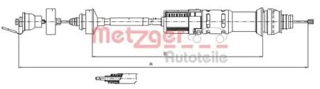 Трос сцепления METZGER 112198