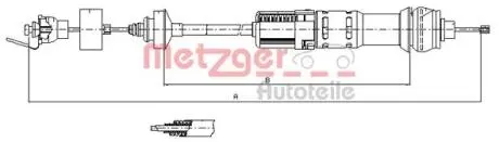 Трос сцепления METZGER 112284