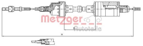 Трос сцепления METZGER 112553