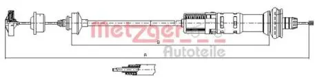 Трос сцепления METZGER 113058