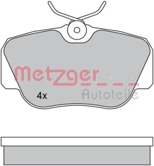 Тормозные колодки (передние) MB 190 (W201) 82-93 METZGER 1170266