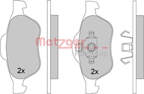 Колодки тормозные (передние) Renault Laguna II/III 01-15/Megane II 03- METZGER 1170462