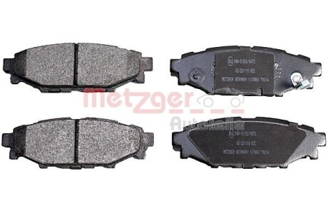 Тормозные колодки (задние) Subaru Forester/Impreza 08-/Legacy 03-14/Outback 03-/Toyota GT 12- METZGER 1170861