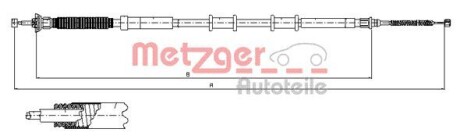 Трос ручного тормоза METZGER 120718