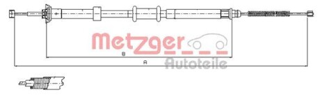 Трос ручного тормоза METZGER 120724