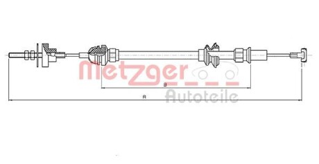 Трос сцепления METZGER 19208E