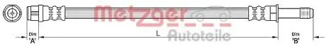 Шланг тормозной METZGER 4110434