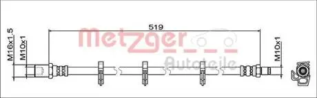 Автозапчасть METZGER 4112047