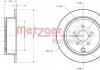 Диск тормозной (задний) Subaru Forester 08-/Impreza 08-/Outback 08- (286x10) METZGER 6110099 (фото 1)