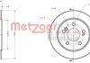 Диск тормозной (задний) MB 190 (W201/W124) 82-97 (258x9) (с покрытием) (полный)) METZGER 6110150 (фото 1)