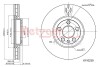 Диск тормозной (передний) Citroen Jumpy/Peugeot Expert 1.6-2.0HDI 95- (285x28) METZGER 6110239 (фото 1)