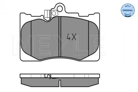 Тормозные колодки (передние) Lexus GS 05-/IS III//RC 09- (Advics) MEYLE 025 203 2517/W (фото 1)