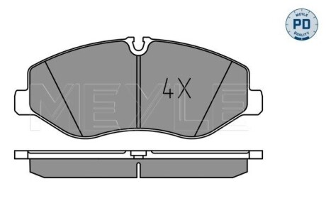 Колодки гальмівні (передні) MB Vito (W447) 14- MEYLE 025 220 6221/PD