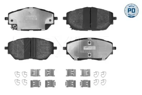 Колодки гальмівні (передні) Toyota C-HR 16- MEYLE 025 227 8218/PD