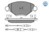 Тормозные колодки (передние) Citroen C5 01- (с датчиком) MEYLE 025 232 7717/W (фото 2)