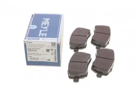 Тормозные колодки (передние) Renault Kangoo 08- (TRW) (116.5/52.6/17.3mm.) MEYLE 025 239 7317