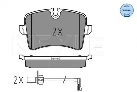 Тормозные колодки (задние) Audi A4/A5/A6/A7/A8/Porsche Macan 09- MEYLE 025 246 0617/W