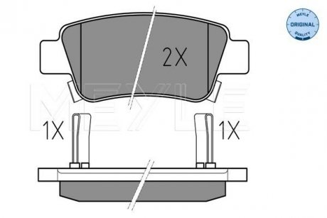 Тормозные колодки (задние) Honda CR-V 06- (Bosch) MEYLE 025 246 3516/W