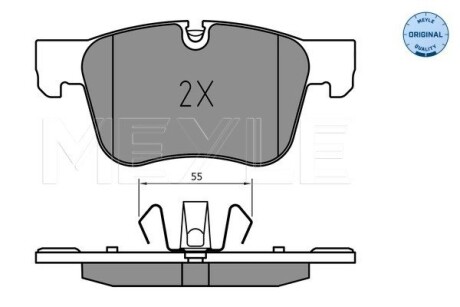 Колодки гальмівні (передні) Citroen Berlingo/Opel Combo 18-/Peugeot 3008/508 16- MEYLE 025 258 3417