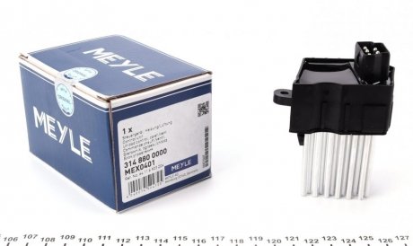 Резистор вентилятора печки BMW 3 (E46)/5 (E39) 00- MEYLE 314 880 0000 (фото 1)